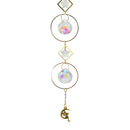 Crystal Wind Chime Star Moon Pendant Colorful Beads Hanging Drop Decor (A) Newly