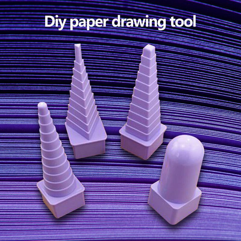 1 Set Plastic DIY Paper Flower Creation Decor Art Craft Paper Quilling Tower