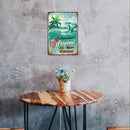 #A Summer Tropical Bar Plate Metal Tin Sign Plaque for Pub Club Wall Home Deco
