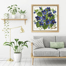 Partial Cross Stitch 11CT February Flower Counted Embroidery DIY Needlework