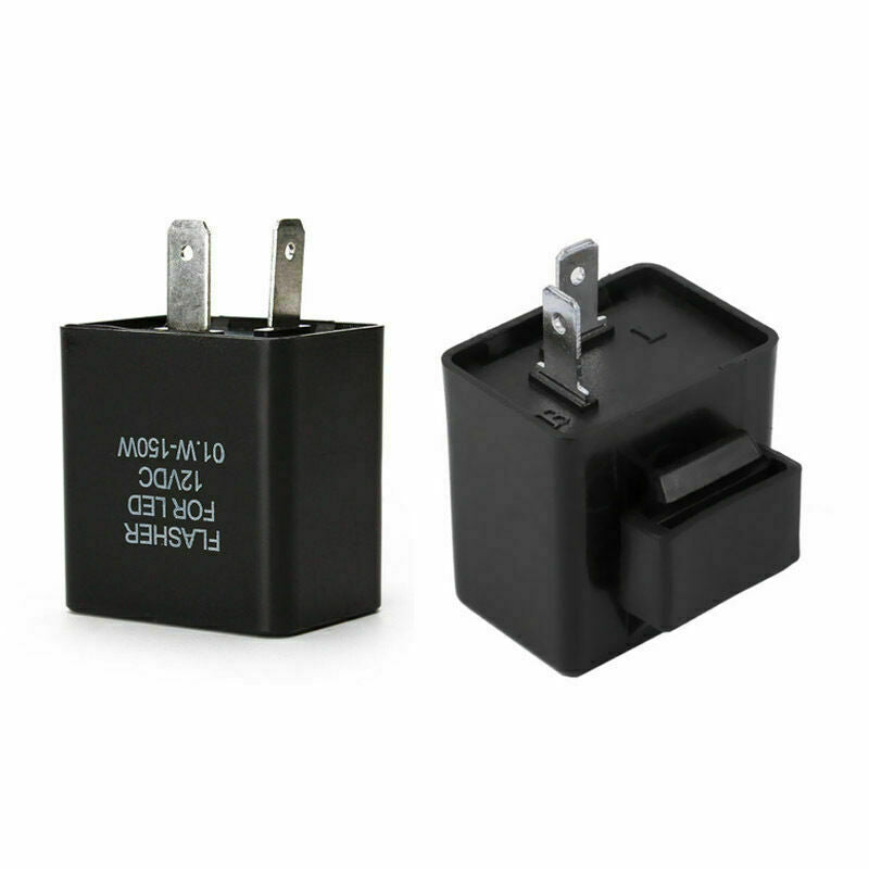 12V 2 Pin Speed Adjustable LED Flasher Relay Motorcycle Turn P0F0S1Z8 S1Z8 K1X2