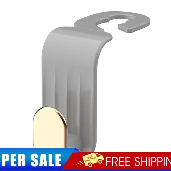 Waterproof Car Seat Back Hook Auto Interior Headrest Hanger Holder (Grey)