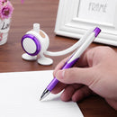 Elastic Rope Ballpoint Pen Fixed Desktop Pen Office Stationery(Purple) Newly