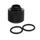 14mm G1/4 Acrylic Hard Tube Hand Twist 3 Laps for PC Computer (Black) Newly