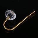 2pcs Curtain Hanger Hook Wall Buckle Handle for Closet Drawer (Golden) Newly
