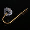 2pcs Curtain Hanger Hook Wall Buckle Handle for Closet Drawer (Golden) Newly