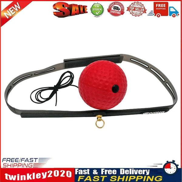 3x Boxing Punch Speed Hard Ball for Training Reaction w/Sweatband (Red) Newly