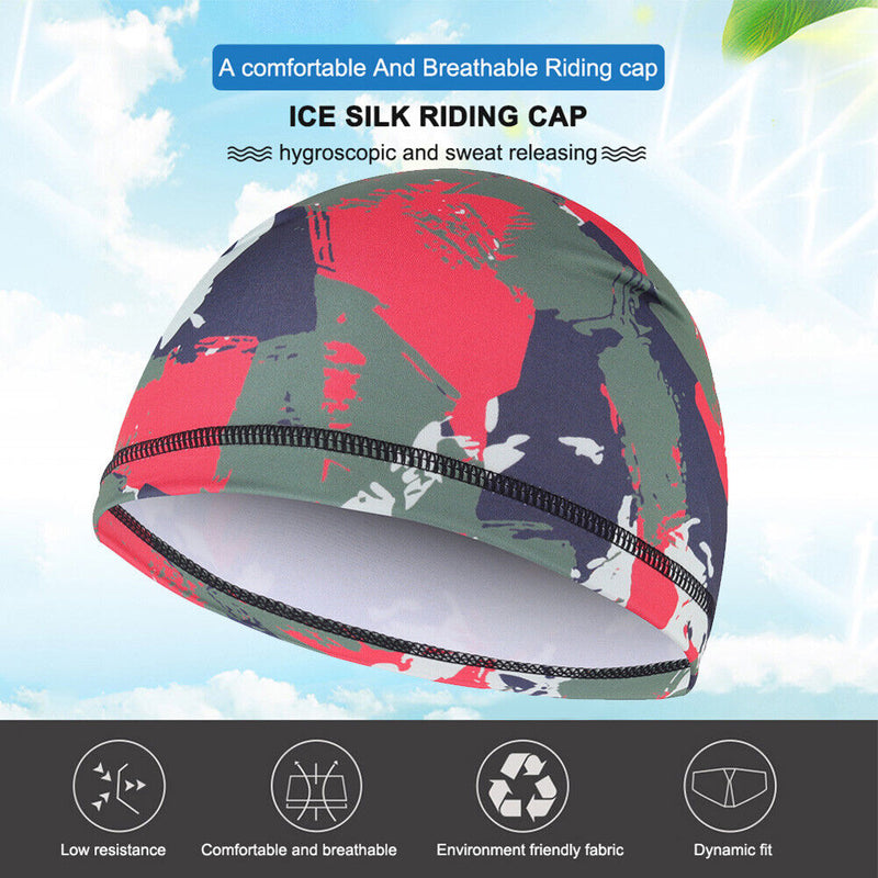 #A Camouflage Cycling Cap Men Women Breathable Bike Hat Sweat Wicking Moisture