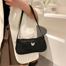 Nylon Casual Women Shoulder Bags Female Butterfly Print Underarm Totes Handbags
