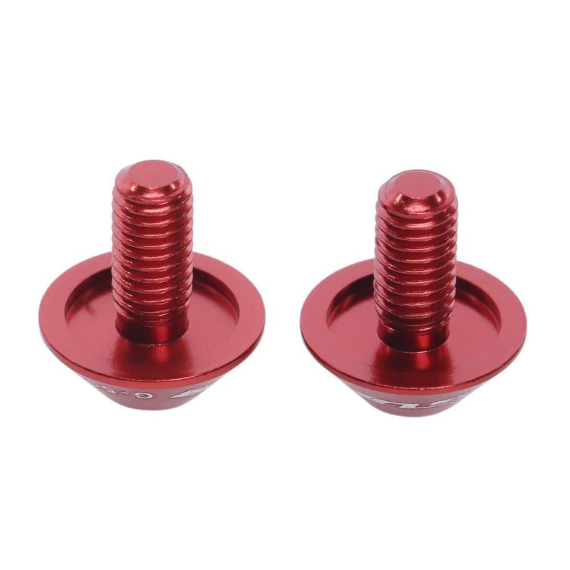 2pcs GUB G-510 Mountain Bike Water Bottle Holder Cage Screws Bolts (Red)