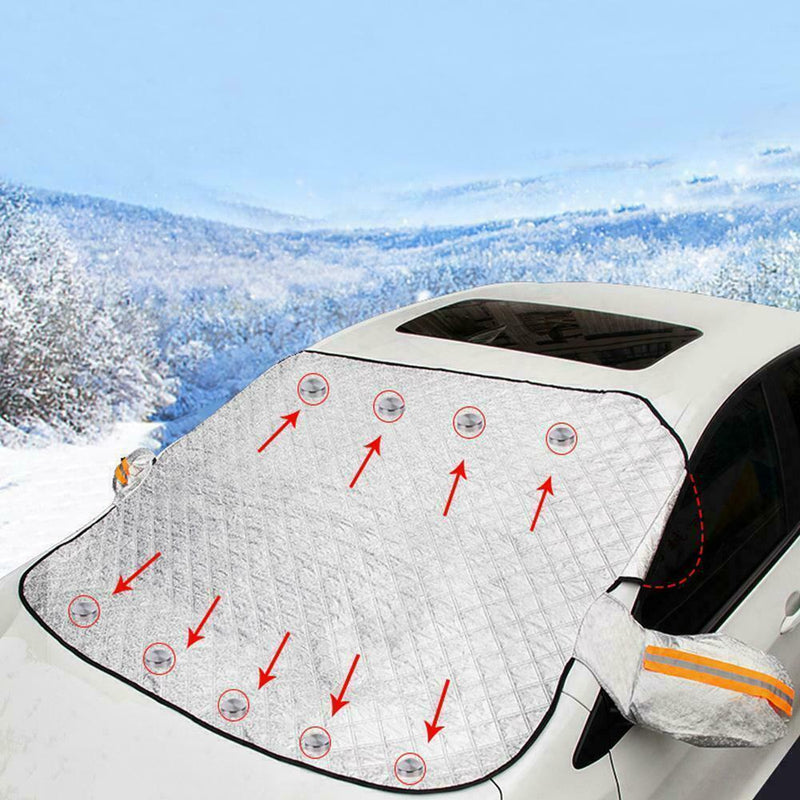 Universal Car Windshield Cover Winter Ice Frost Guard 143×118cm Shade U0D7