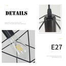 Lamp Pendant Hanging Light Simple Design Chandelier Nordic Style E27 Holder