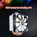 SNOWMAN MT6 12cm CPU Cooler Fan 6 Heat Pipes 4 Pin Heatsink (Single Fan) Newly