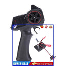 2.4GHz 3CH Transmitter Controller+2 in 1 Receiver ESC for WPL D12 MN Black