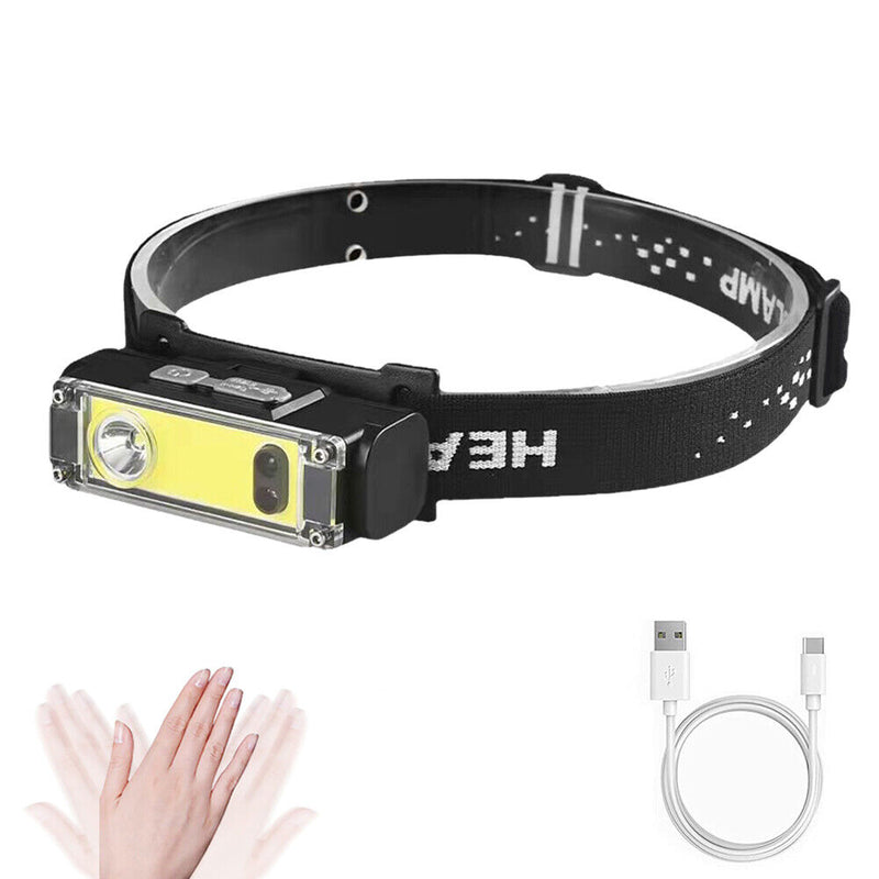 Strong Headlight Outdoor Night Fishing Red Light Headlamp Headwear Flashlig