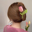 Women's Headwear Flower Claw Clip Hairpin Hair Accessories Tulip Hair Clip