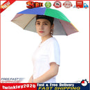 Outdoor Cap Portable Anti-Rain Anti-Sun Head Umbrella Hat (Watermelon Red) Newly