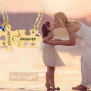 Mum necklace MOTHER AND DAUGHTER NECKLACE x2 Crystal Jigsaw necklace R3B3