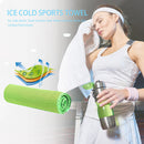Ice Cold Sport Towel Summer Outdoor Fitness Quick Dry Cooling Towel (Green)