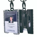 Metal Money Clip ID Credit Holder Badge Holder Wallet with 1 Clear Window