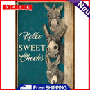 3 Strands DIY Full Embroidery Three Donkey Stamped Cross Stitch Craft Home Decor