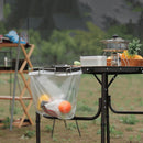 Stainless Steel Outdoor Camping Picnic Trash Bag Holder Garbage Storage Rack