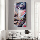 Half Face Oil Paint By Numbers Kits DIY Handpainted on Canvas Wall Art Gift