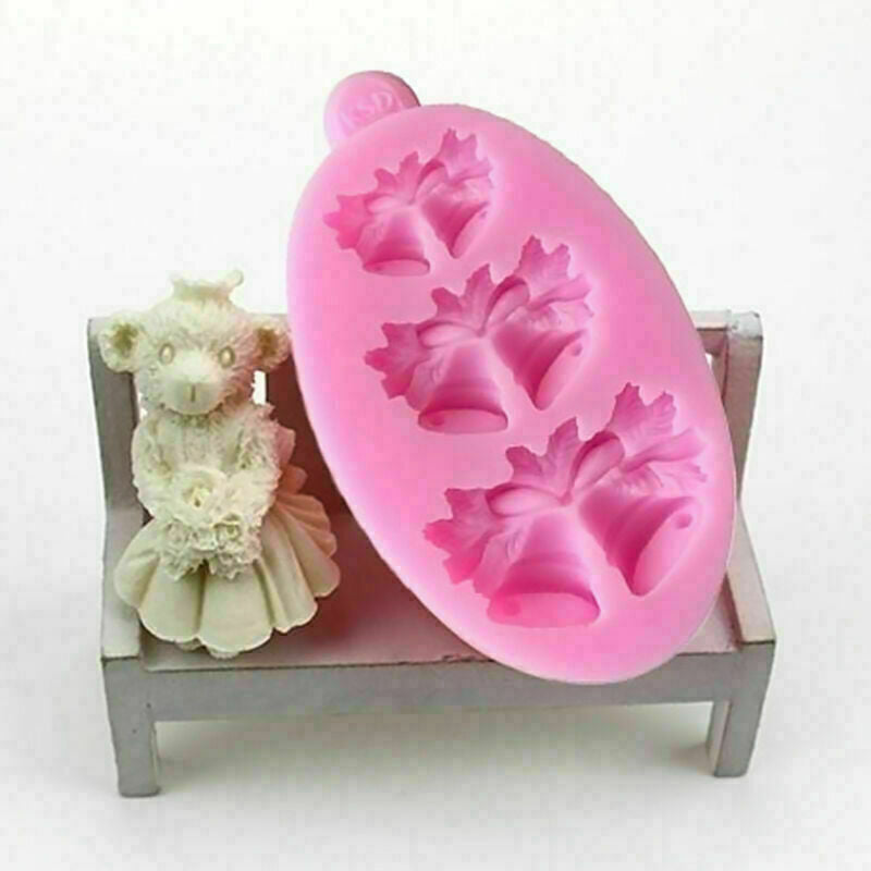 Christmas bell silicone fondant cake chocolate cookie DIY W1W3 handwer S7S0