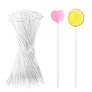 Chocolate Cupcake Toppers Reusable Clear Cake Pops Acrylic Lollipop Sticks