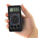 Mini DMM Digital Multi Meter OHM Test Voltmeter Ammeter with Buzzer (Blue)
