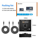 Dual Way 2x1/1x2 3.5mm Stereo Audio Bi-Directional Switcher Portable Adapter