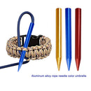 6x Aluminum Alloy DIY Paracord Bracelet Needle Parachute Cord Knitting Needles