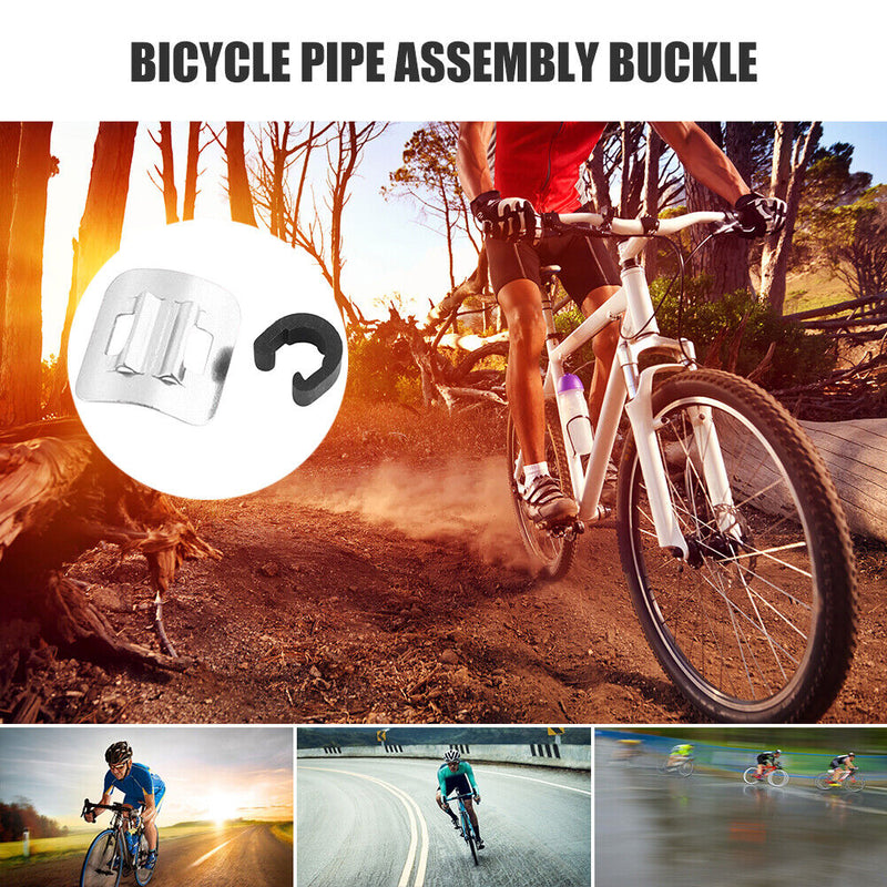 5pcs Bike Brake Line Assembly Buckle MTB Cycle Derailleur Cable Tube Fixed Ba