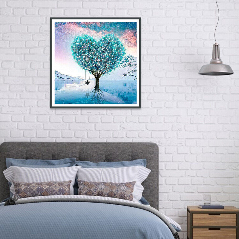 5D DIY Full Drill Diamond Painting Love Tree Embroidery Mosaic Kit (W1134) Newly