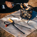 Firewood Tongs Log Grabber for Fire Pit Campfire Firepit Bonfire Fireplace Tool