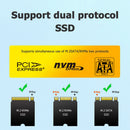 MAIWO KT047 M.2 SSD to U.2 Adapter NVMe SATA SSD to PCI-e U.2 PC Converter