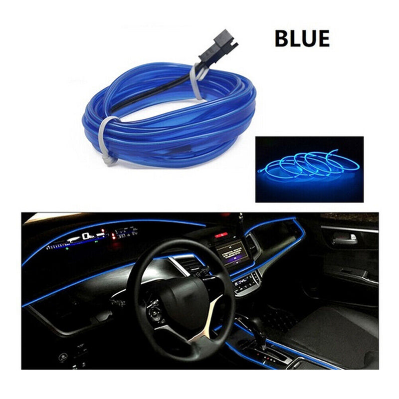 5m Ambient Light Car Interior EL Wiring LED Strip Lamp for Auto (Blue)