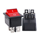 Power Switch ON/Off 4 Pins with Light 10A AC125-250V KCD4 for Electric Kett
