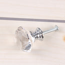 Handles Crystal Glass Knobs Door Knobs Cupboard Pulls Diamond Shape Pull Handle