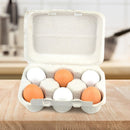 6pcs Kids Wooden Simulation Eggs Kitchen Pretend Play Easter Decor Children Toys