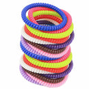 Fashion Super Thin Women Girls Ponytail Holder Telephone Wire Rubber Hair Ropes