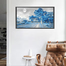 5D Diamond Painting Kit Blue Woods Full Round Drill DIY Landscape Wall Art