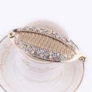Fashion Women Headwear Banana Clip Crystal Hair Clip Ponytail Hairpin