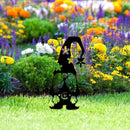 Gnomes Garden Decor, Ground Sign Silhouette for Outdoor, Lawn, Yard (2) Newly