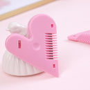Heart Shape Thinning Hair Cutting Comb Pubic Hair Brushes Trimming Tools