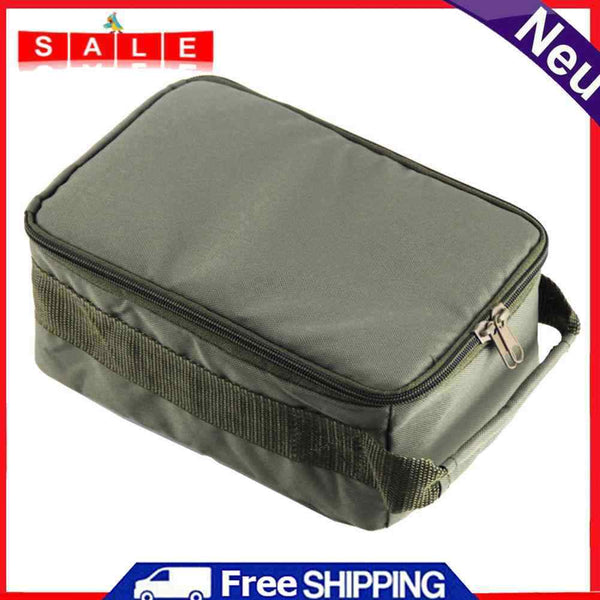 Double Zipper Outdoor Fishing Line Reel Lure Hook Handbag Storage Tackle Bags