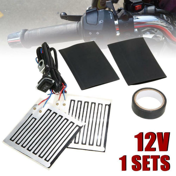 12V Electric Motorcycle Handles Heaters Heated Hand Grips Handlebars Warmers