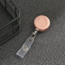 ID Name Card Metal Anti-Lost Clip Key Ring Lanyards Retractable Badge Holder
