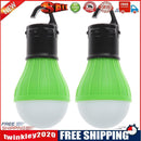 2 PCS Outdoor Hanging 3LED Camping Tent Light Bulb Fishing Lamp(Green)