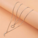 Women Men Couple Pendant Family Jewelry Clavicle Necklace Moon Sun Necklace